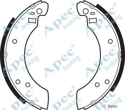 APEC BRAKING shu248 -  Комплект тормозных колодок